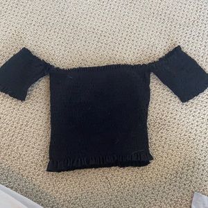 off the shoulder crop top